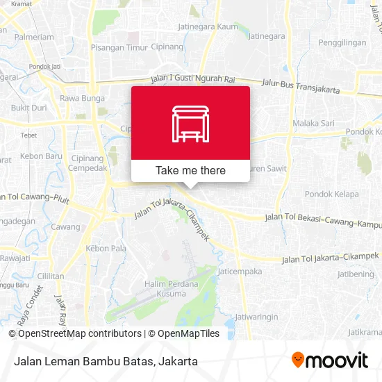 Jalan Leman Bambu Batas map