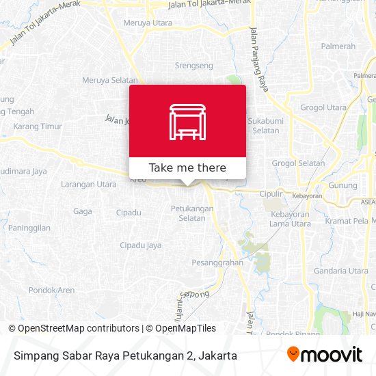 Simpang Sabar Raya Petukangan 2 map
