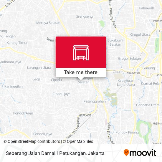 Seberang Jalan Damai I Petukangan map