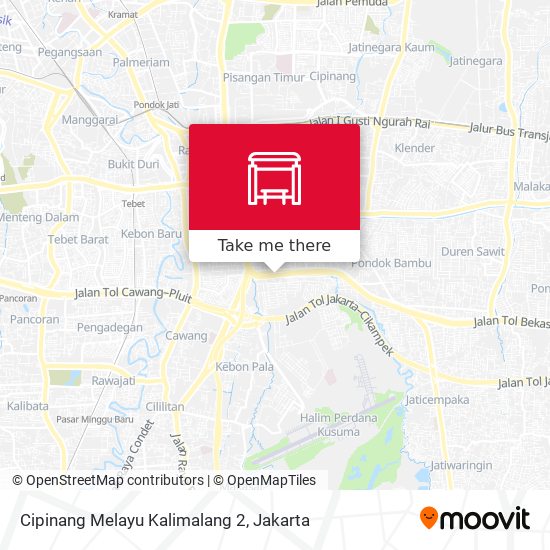 Cipinang Melayu Kalimalang 2 map