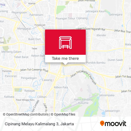 Cipinang Melayu Kalimalang 3 map