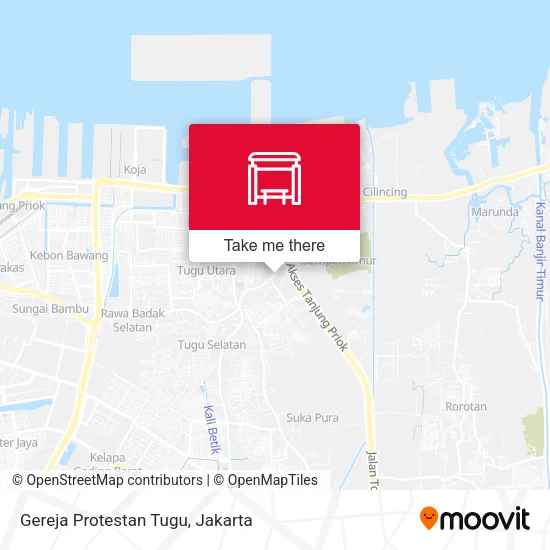 Gereja Protestan Tugu map