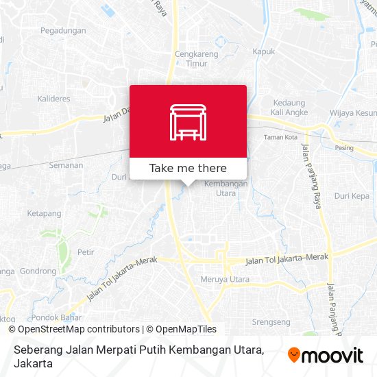 Seberang Jalan Merpati Putih Kembangan Utara map