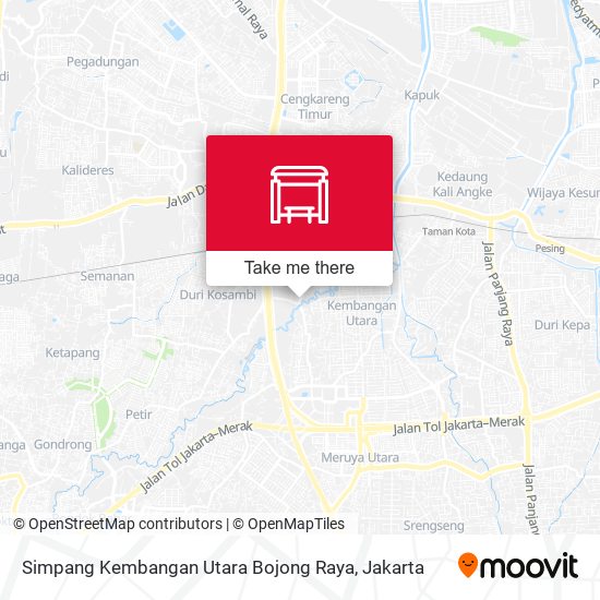 Simpang Kembangan Utara Bojong Raya map