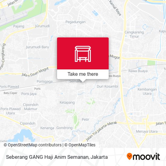 Seberang GANG Haji Anim Semanan map