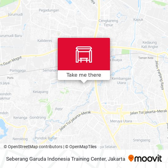 Seberang Garuda Indonesia Training Center map