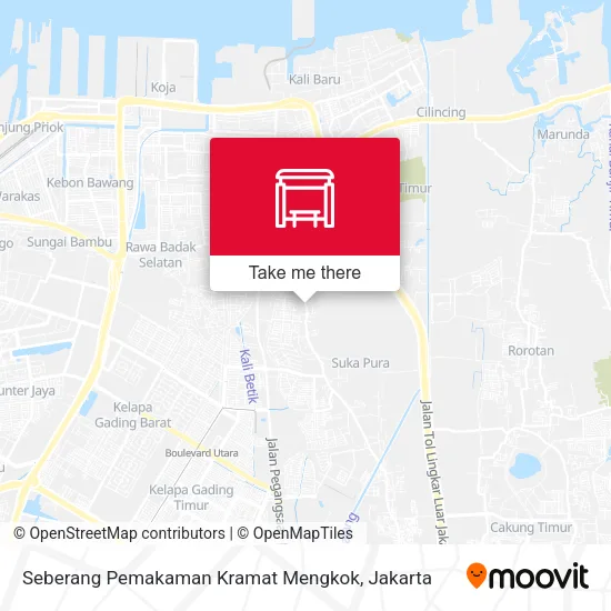 Seberang Pemakaman Kramat Mengkok map