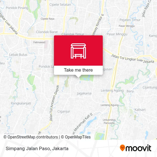Simpang Jalan Paso map