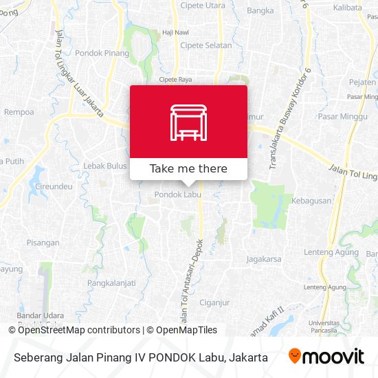 Seberang Jalan Pinang IV PONDOK Labu map