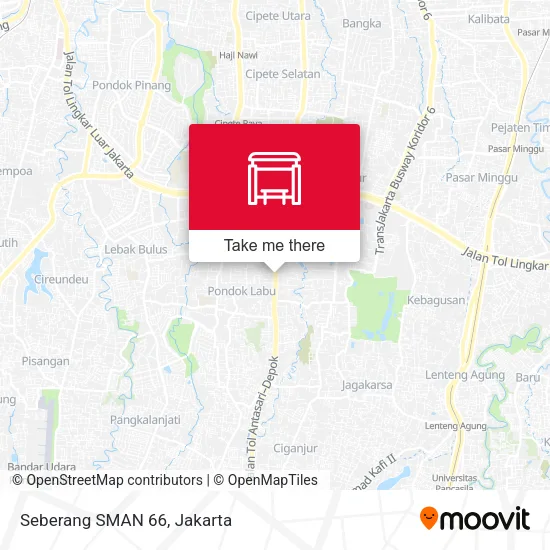 Seberang SMAN 66 map