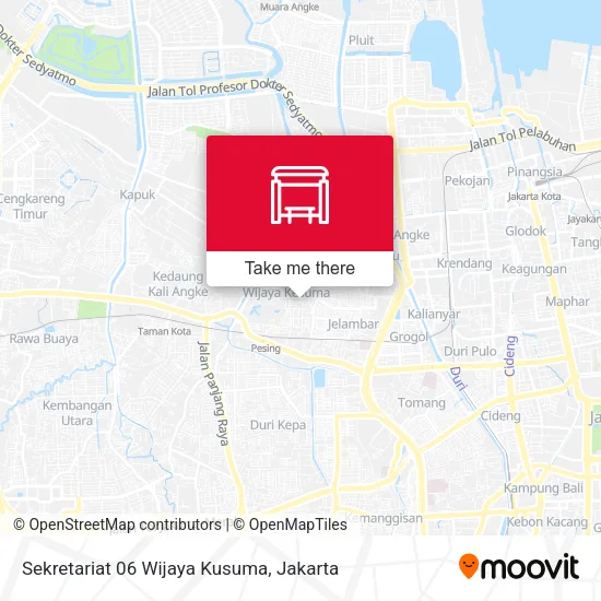 Sekretariat 06 Wijaya Kusuma map