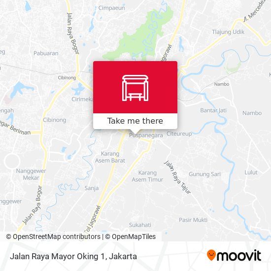 Jalan Raya Mayor Oking 1 map