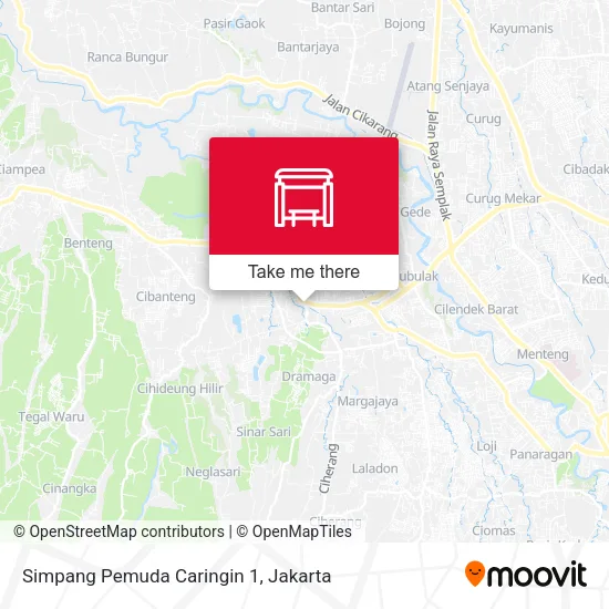 Simpang Pemuda Caringin 1 map