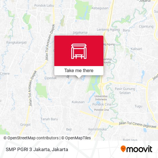 SMP PGRI 3 Jakarta map