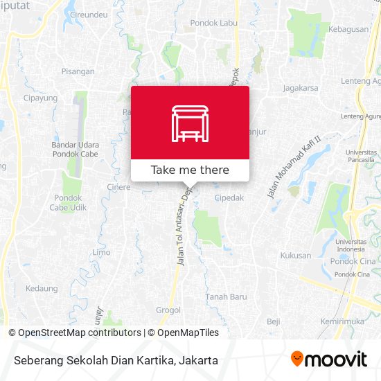 Seberang Sekolah Dian Kartika map