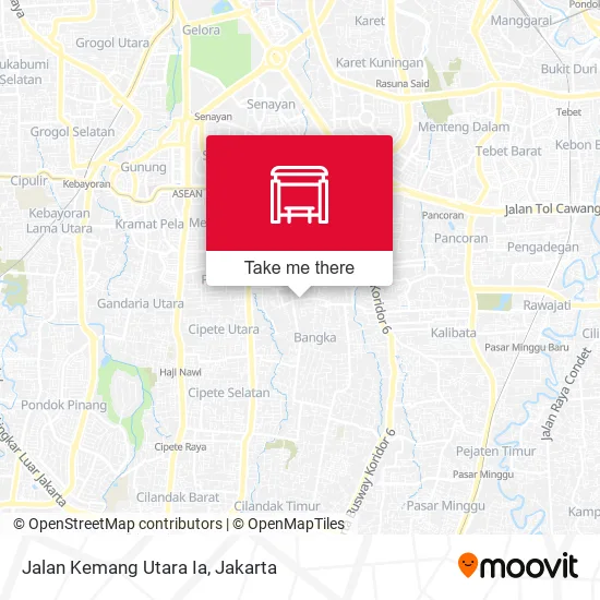 Jalan Kemang Utara Ia map