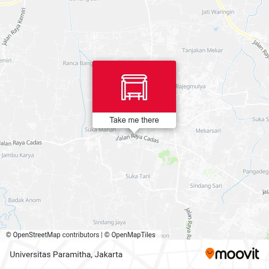 Universitas Paramitha map