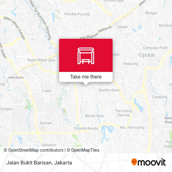 Jalan Bukit Barisan map