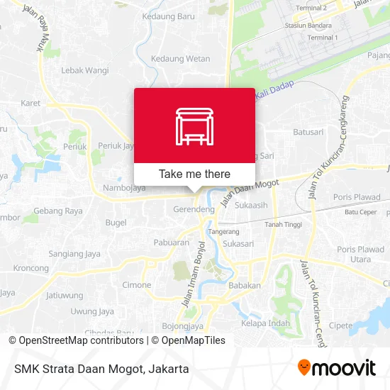 SMK Strata Daan Mogot map