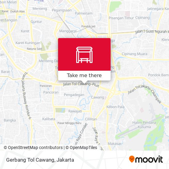 Gerbang Tol Cawang map