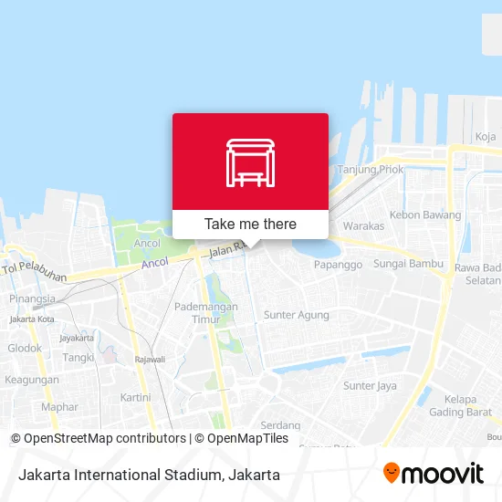 Jakarta International Stadium map