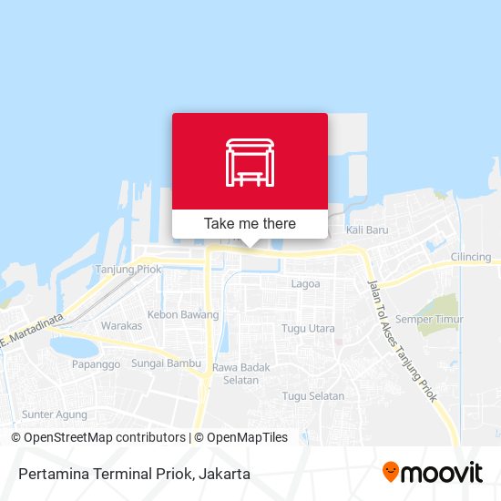 Pertamina Terminal Priok map