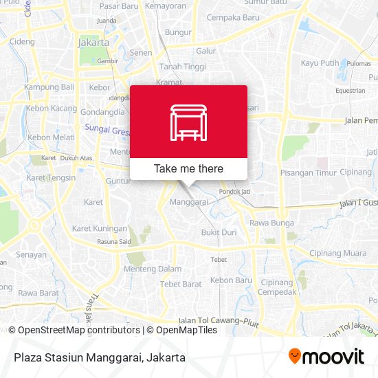 Plaza Stasiun Manggarai map