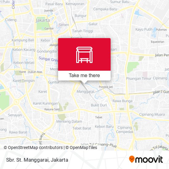 Sbr. St. Manggarai map