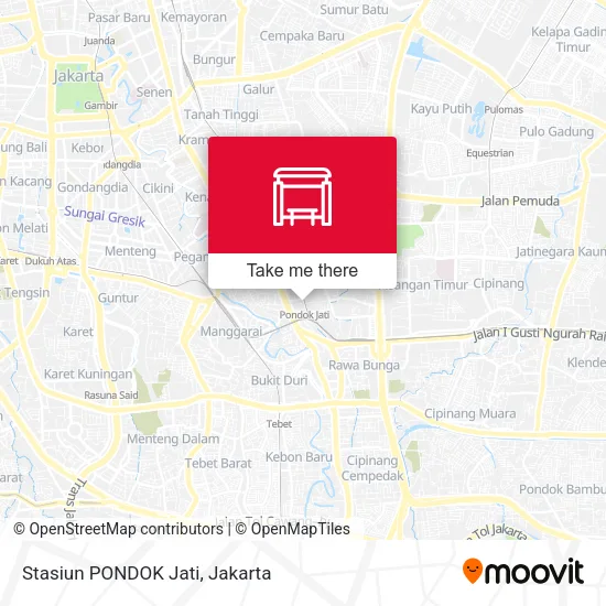 Stasiun PONDOK Jati map