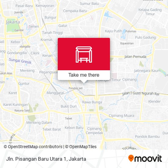 Jln. Pisangan Baru Utara 1 map