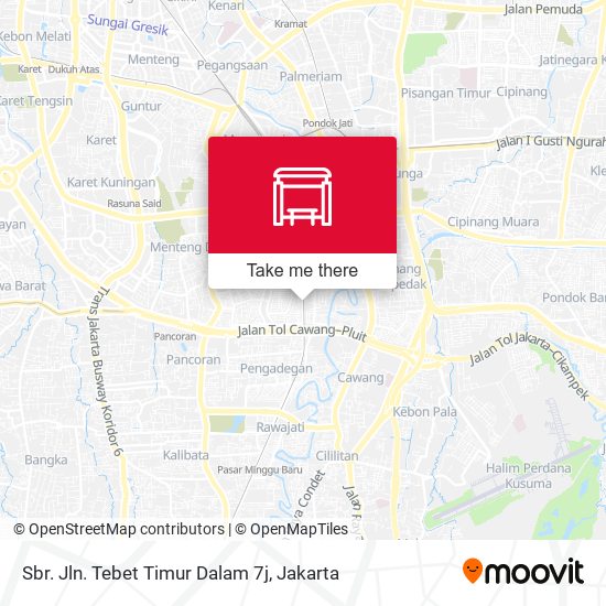 Sbr. Jln. Tebet Timur Dalam 7j map