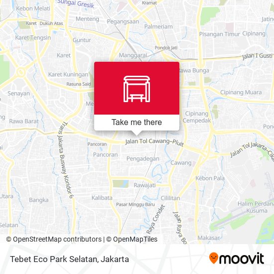 Tebet Eco Park Selatan map