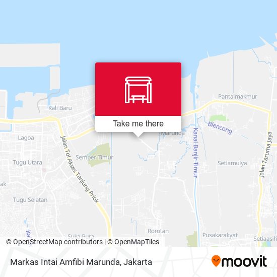 Markas Intai Amfibi Marunda map