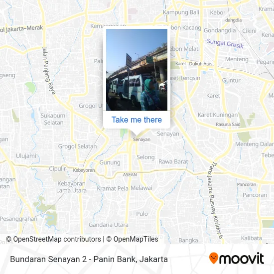 Bundaran Senayan 2 - Panin Bank map