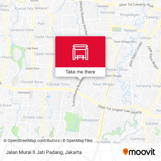 Jalan Murai II Jati Padang map