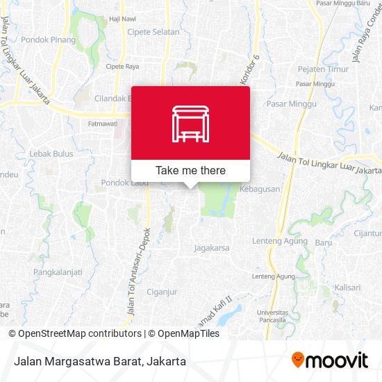 Jalan Margasatwa Barat map