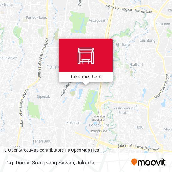 Gg. Damai Srengseng Sawah map