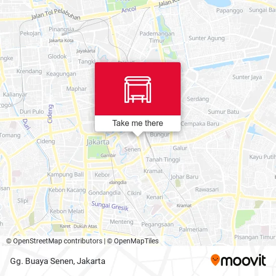 Gg. Buaya Senen map