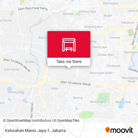 Kelurahan Manis Jaya 1 map