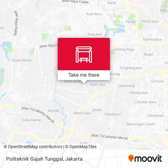 Politeknik Gajah Tunggal map