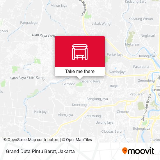 Grand Duta Pintu Barat map