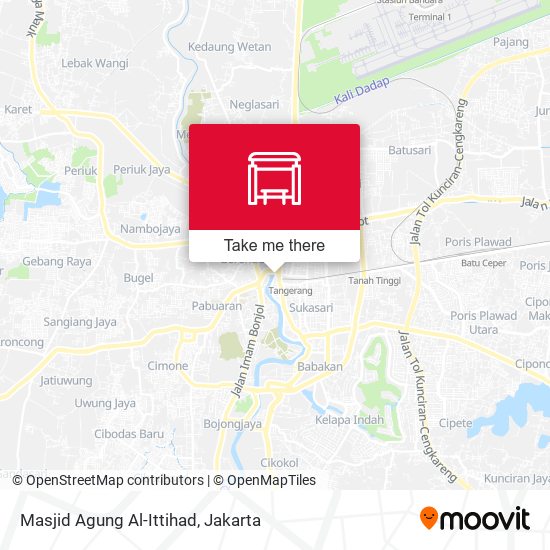 Masjid Agung Al-Ittihad map