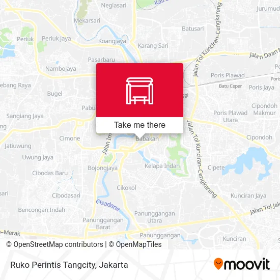 Ruko Perintis Tangcity map
