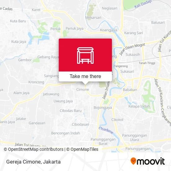 Gereja Cimone map