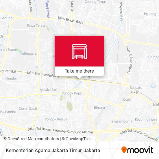 Kementerian Agama Jakarta Timur map