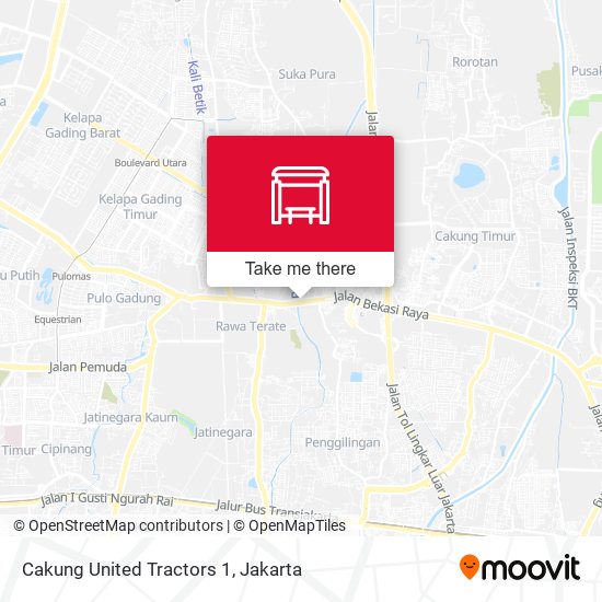 Cakung United Tractors 1 map
