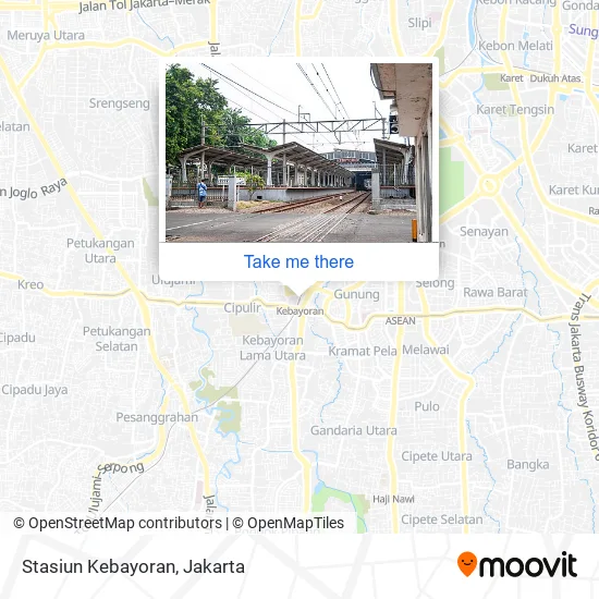 Stasiun Kebayoran map