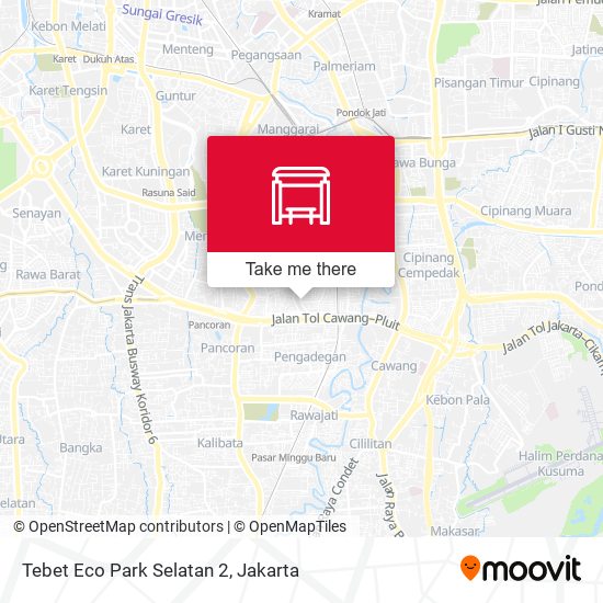 Tebet Eco Park Selatan 2 map