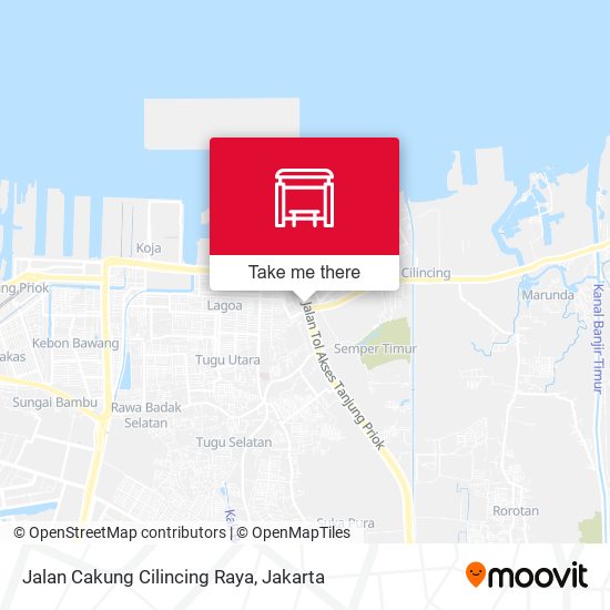 Jalan Cakung Cilincing Raya map