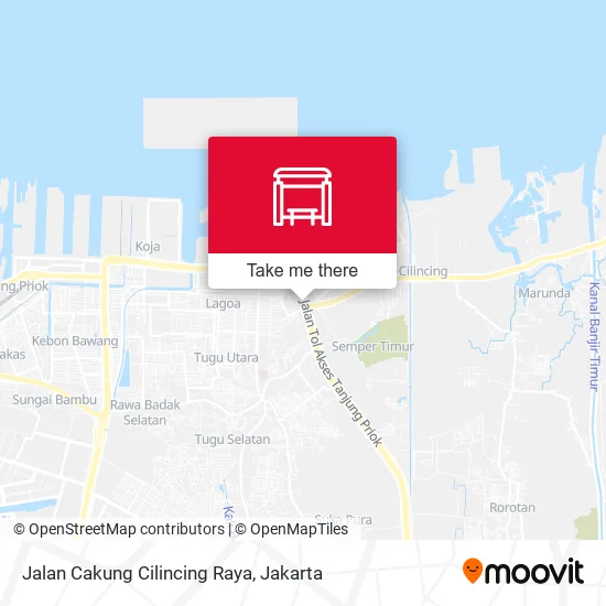 Jalan Cakung Cilincing Raya map